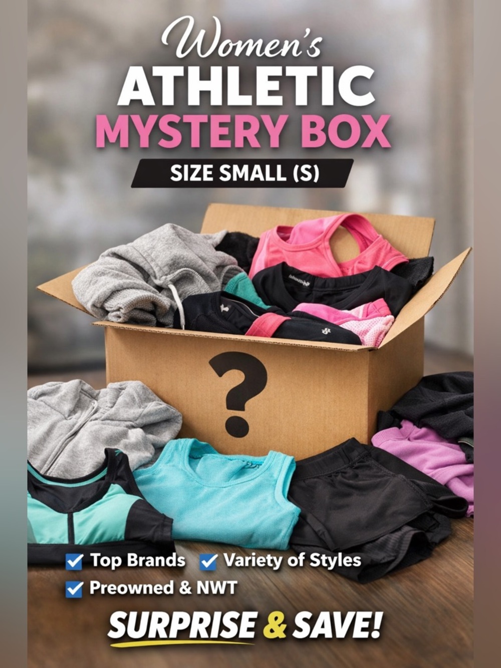 Women’s Athletic Workout Clothes Mystery Box - Size S - Picture 16 of 16